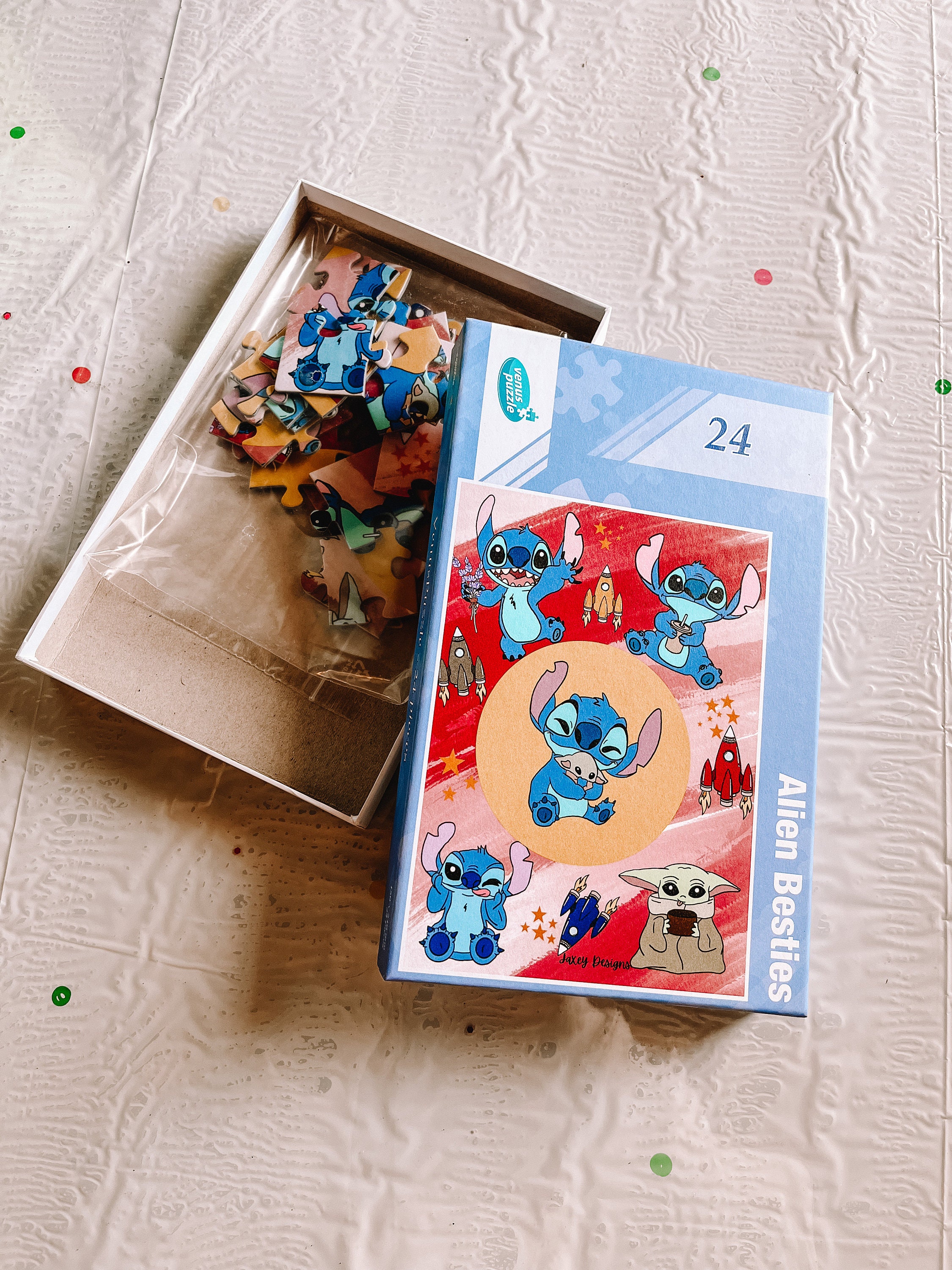 Disney Lilo & Stitch 1000Pcs Assemble Puzzle Toys Children Jigsaw Puzzles  Family Game Cartoons Educational Toys