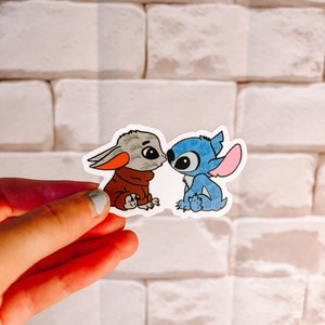 Japan Disney Big Sticker - Stitch 626 Alien