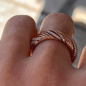 Rose gold ring
