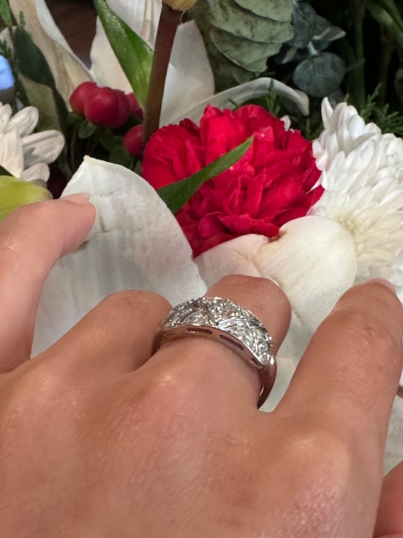 Art Deco Diamond Ring - image 5
