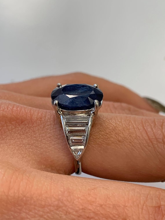 Sapphire and Diamond Ring