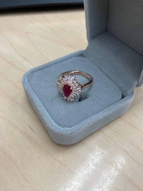 Ruby & Diamond ring - image 4