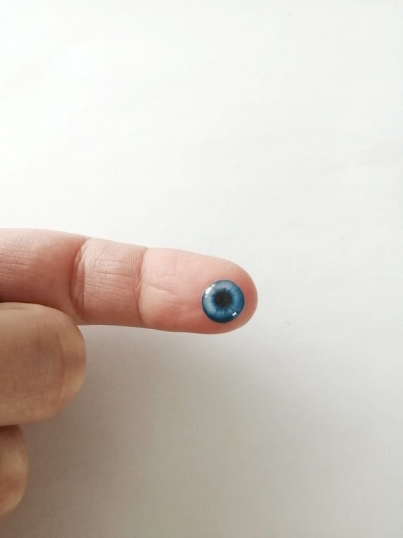 3D Eyes Stickers for Cold Porcelain Dolls and Foam Crafts. Iris of the Eye.  8mm or 5mm Iris 12 Pairs. 