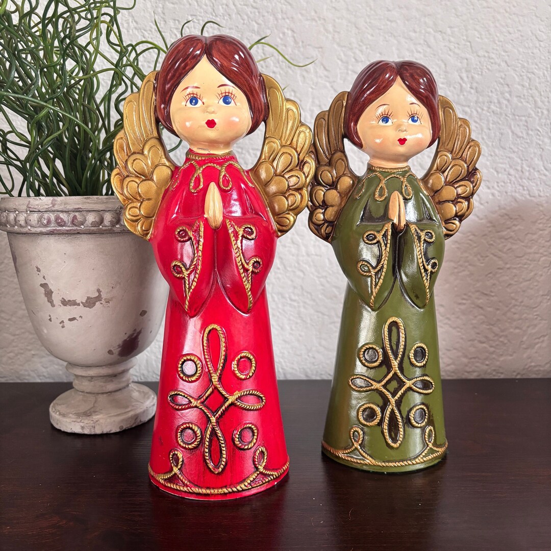 Vintage Retro Angel Figurines Made in Japan Sears and Roebuck Etsy