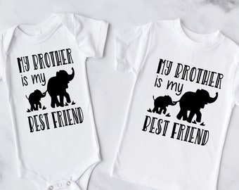 My Brother is my Best Friend shirt, bodysuit, pregnancy announcement, baby brother, big brother, twins, siblings, little sister, big sister