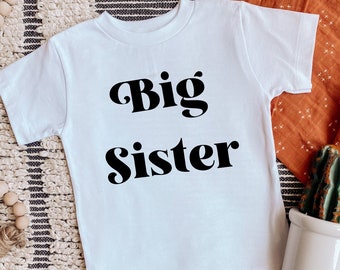 Big Sister Shirt | Toddler Big Sister Gift | Pregnancy Announcement Bodysuit | Pregnancy Announcement Shirt | Big Sis Shirt