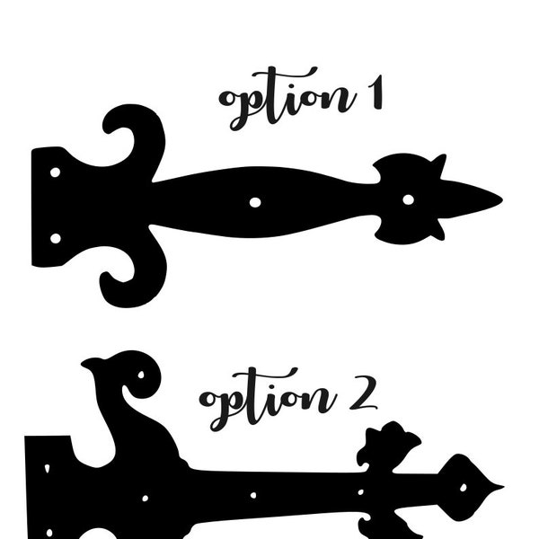 Door Hinge Decal - DIY Door Hinges for Front Door or Garage Door 2 Options Available! Sticker Door Hinge