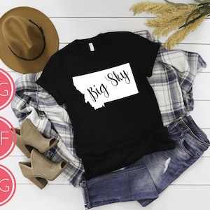 BIG SKY Montana File, Digital Instant Download,Svg, Png, Dxf, Big sky print file, montana state decal, montana state instant download