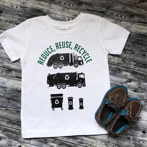 Reduce, Reuse, Recycle Garbage Day Shirt Recycling day Toddler Shirt Recycling Truck Shirt Trash Truck Shirt image 5