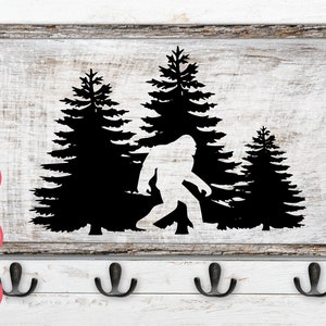 Sasquatch Hidden In Tree File, Digital Instant Download, Svg, Png, Dxf, Bigfoot hunting, gone squatching, sasquatch hunter