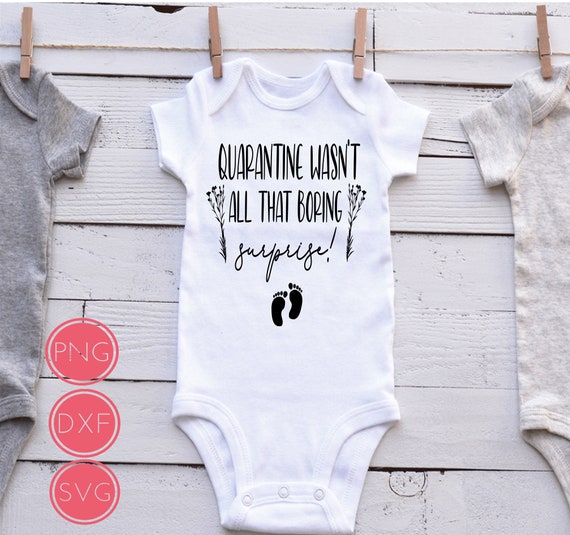 Download Quarantine Wasn T All That Boring Pregnancy Announcement Etsy