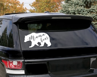 Mama Bear Decal | mom & baby, car, laptop decals, mothers day, baby on board, yeti , laptop, sticker, vinyl, Proud Mom sticker