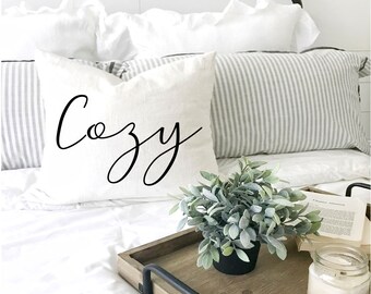 Cozy SVG, Cozy DXF, Cozy digital download DIY Pillowcase, diy sign - Digital Download, Instant Download, Cricut Files, Let's get cozy svg