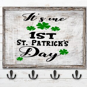 It&#39;s Me First St. Patrick&#39;s Day SVG, Leprechaun SVG, Digital Download, Instant download, Four Leaf Clover file, Shamrock, Leprechaun SVG