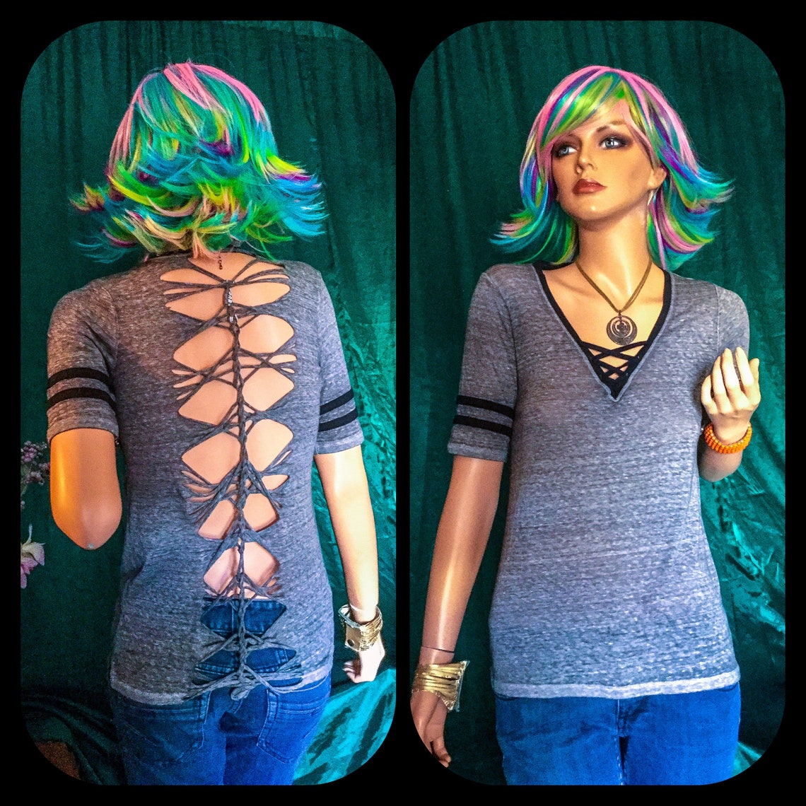 slashed tshirt