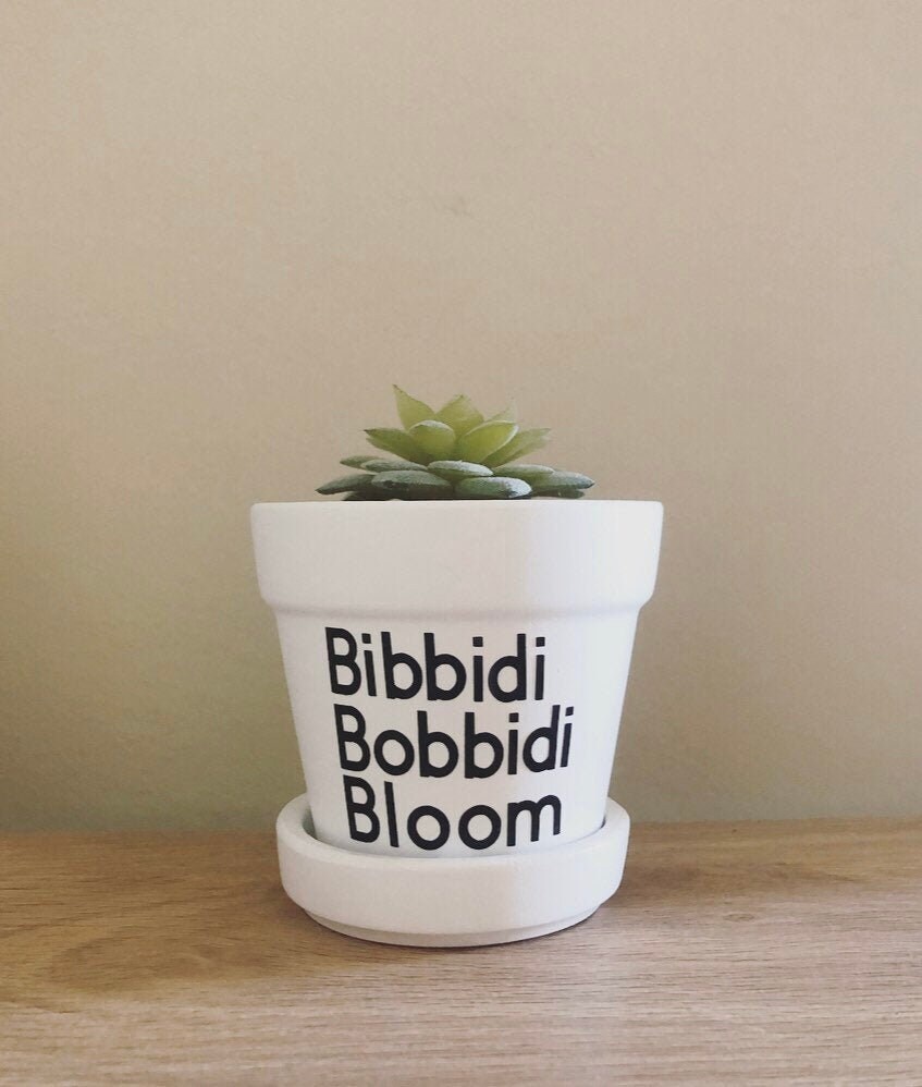 Bibbidi bobbidi BLOOM pot, funny planter, Cute Disney Pot, Cute gift …