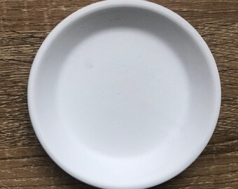 White Planter Saucer for 4.7" and 5" pot