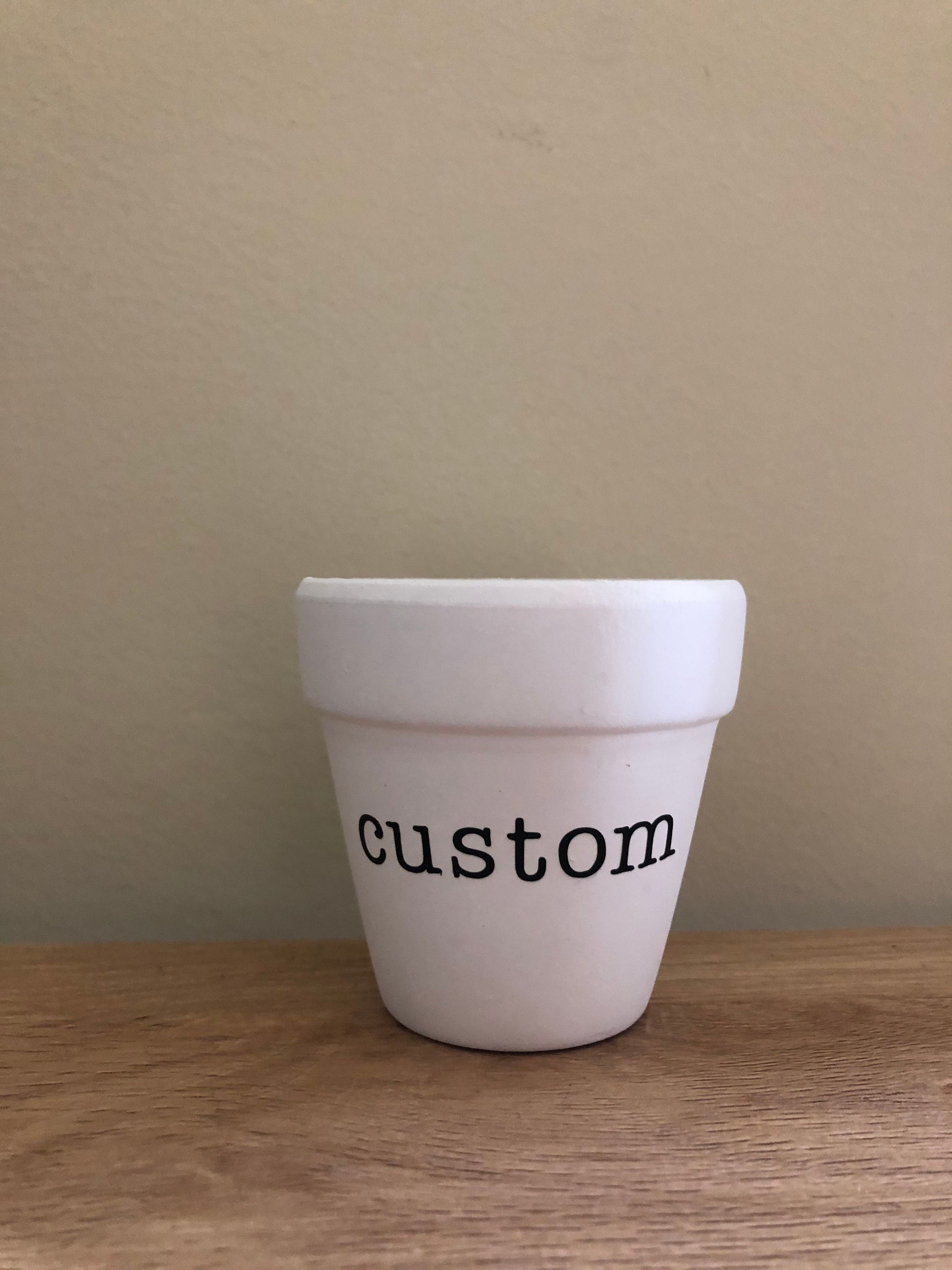 Custom Flower Pot, Design Your Own Planter, Personalized Gift, Indoor…
