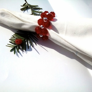 10pcs Wedding Napkin Rings Napkin Holders Red Napkin Rings Silver Napkin Rings Table  Decorations Wedding Décor Rustic Wedding Décor
