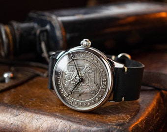 Marriage watch, watch skull, exclusive watch, very rare watch, watch zombie, coin watch, watch vintage, Ultra rare watch