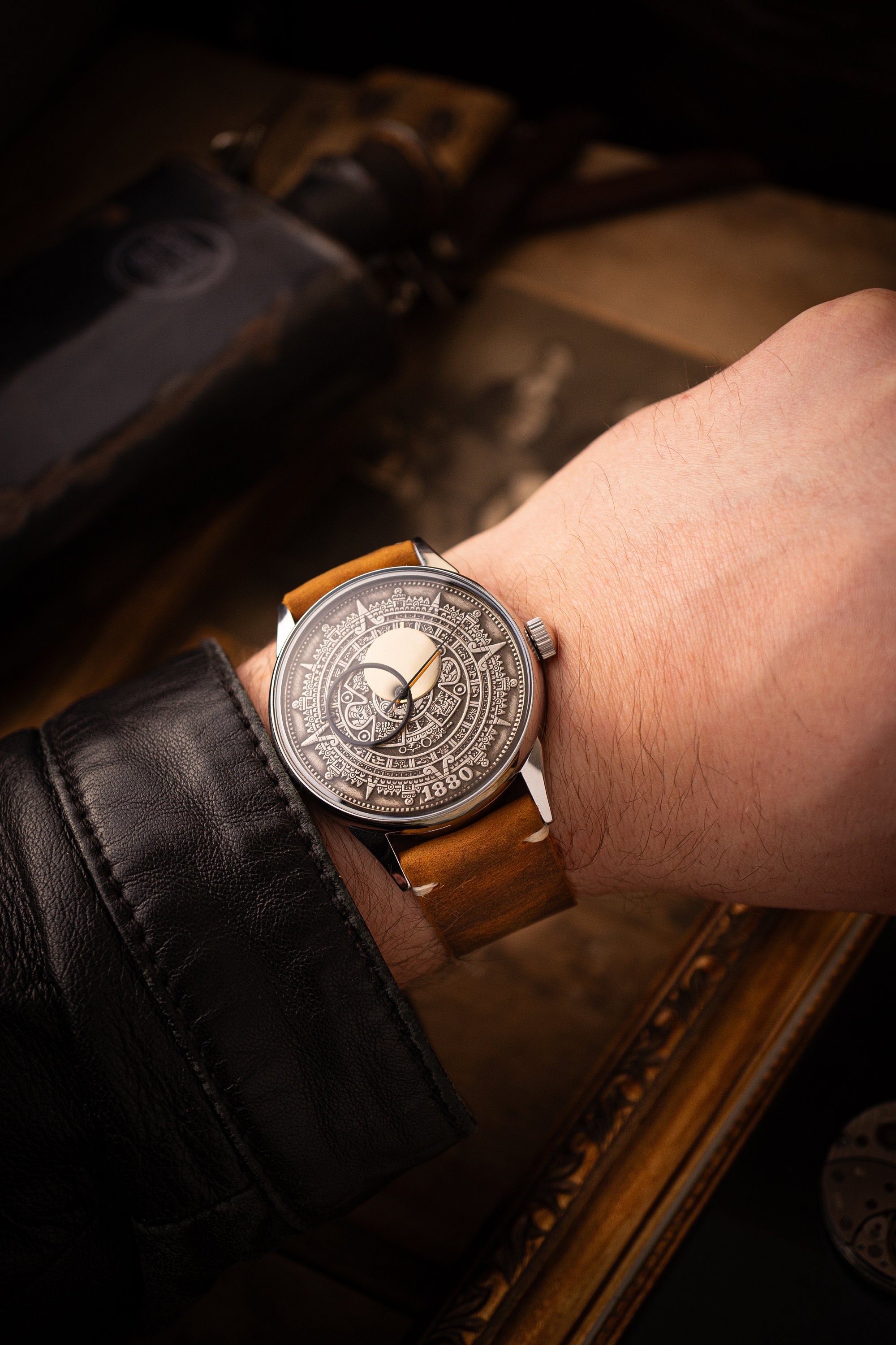 Vintage Watch, Aztec Calendar Watch, Watch Men's Copernicus Arrows ...