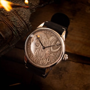 Znaki zodiaku Baran, zegarek małżeński, zegarek niestandardowy, zegarek monety, zegarek Vintage, zegarek znaków zodiaku, zegarek mechaniczny, ukraiński sklep