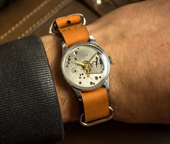 Skeleton Watch, Steampunk, Mechanical watch, Men's