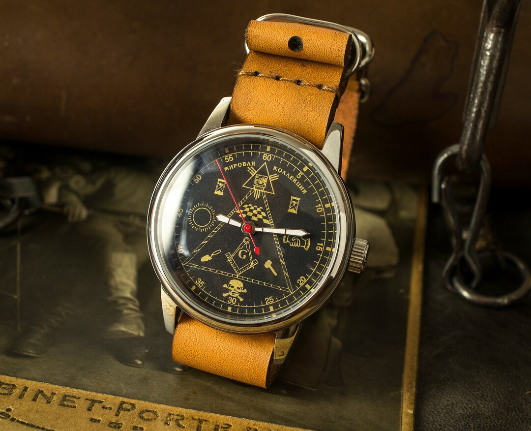 RARE Masonic Watch Vintage Soviet Men's Watch Called 