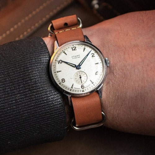 Ultra rare watch ''Start'' 1950s, made in USSR 2 MChZ KIROVA, Men's Military watch shops USSR