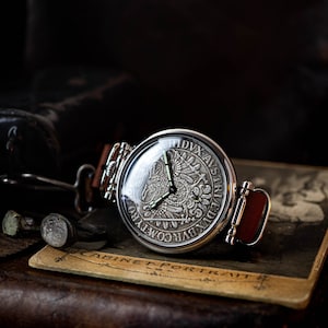 Mens watch,Austrian coin. handmade watch, exclusive watch, vintage watch, watch coin, watch him, mechanical watch