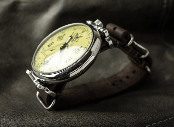 Great watch, Masonic watch, soviet watch Men's, w… - image 6