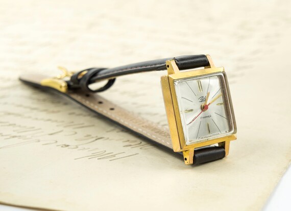 Gilded vintage watch, Vintage watch. Soviet watch… - image 3