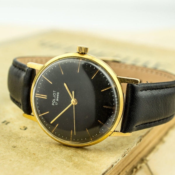 Uhr Poljot De Luxe, hergestellt in der UdSSRm 1 MChZ KIROVA, Ultra Slim, 17 Jewels