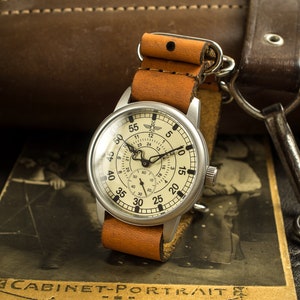 Vintage watch, rare mens watch, aviator watch, vintage wristwatch, watches for men, ussr watch, mens watch vintage, old watch
