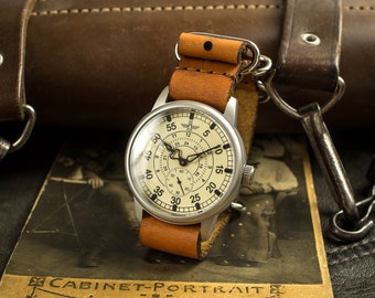 Reloj vintage, reloj raro para hombre, reloj de pulsera vintage, reloj de aviador, relojes para hombre, reloj de la URSS, reloj retro, reloj antiguo