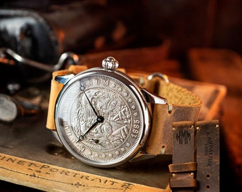 Reloj de pulsera personalizado con grabado, el regalo de aniversario perfecto para mi esposo, reloj de pulsera para hombre, reloj con monograma