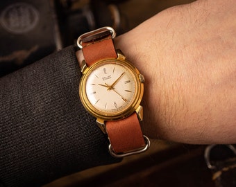 Reloj militar ultra raro "Rodina" Poljot Kirovskie, década de 1950, automático, fabricado en la URSS. 1 MChZ KIROVA, URSS.