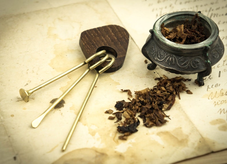 Tobacco Smoking Pipe Cleaning Tool. Reamer Tamper Brass Wood Etsy