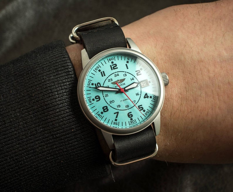 Rare Aviateur, armée soviétique, larmée de lair , montre-bracelet soviétique image 2