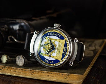 Masonic watch, exclusive watch, handmade watch, watches,very rare watch, vintage watch, watch coin, watch Men's, watch for masons