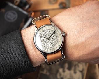 Exclusive version Marriage. limited edition, Skeleton, skull, watch Men&#39;s, watch Working
