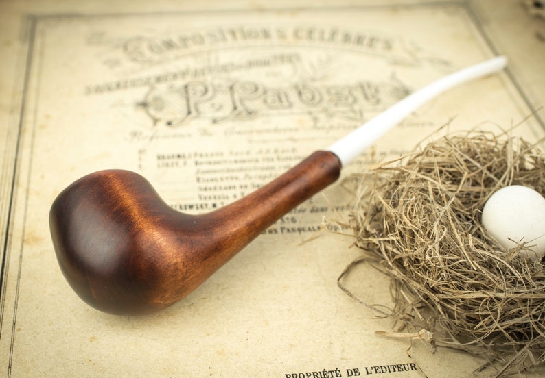Smoking Pipe Mignon white mouthpiece Tobacco Etsy
