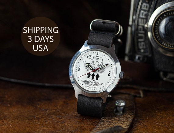 Antarctica watch, Polar watch "Buran" Soviet men's "East" ( "VOSTOK") watch, 17 jewels movement, Vintage watch, unisex watch vintage