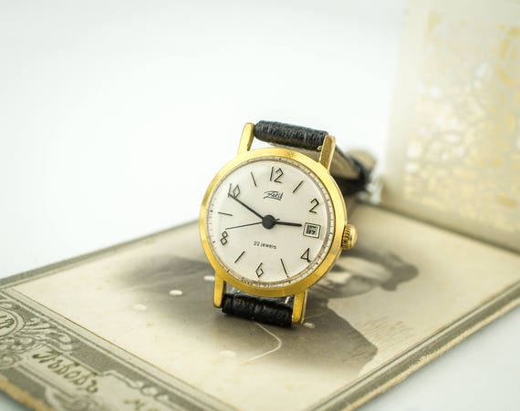 Gilded vintage watch, Vintage watch. Soviet watch… - image 2