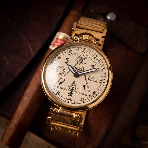 Masonic watch, Great watch, soviet watch Men's, re