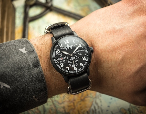 Buy Mens Wrist Watch Watches for Men Military Watch Soviet Watch Ussr Watch Retro Watch Soviet Watch Black Dial Watch Online in India Etsy