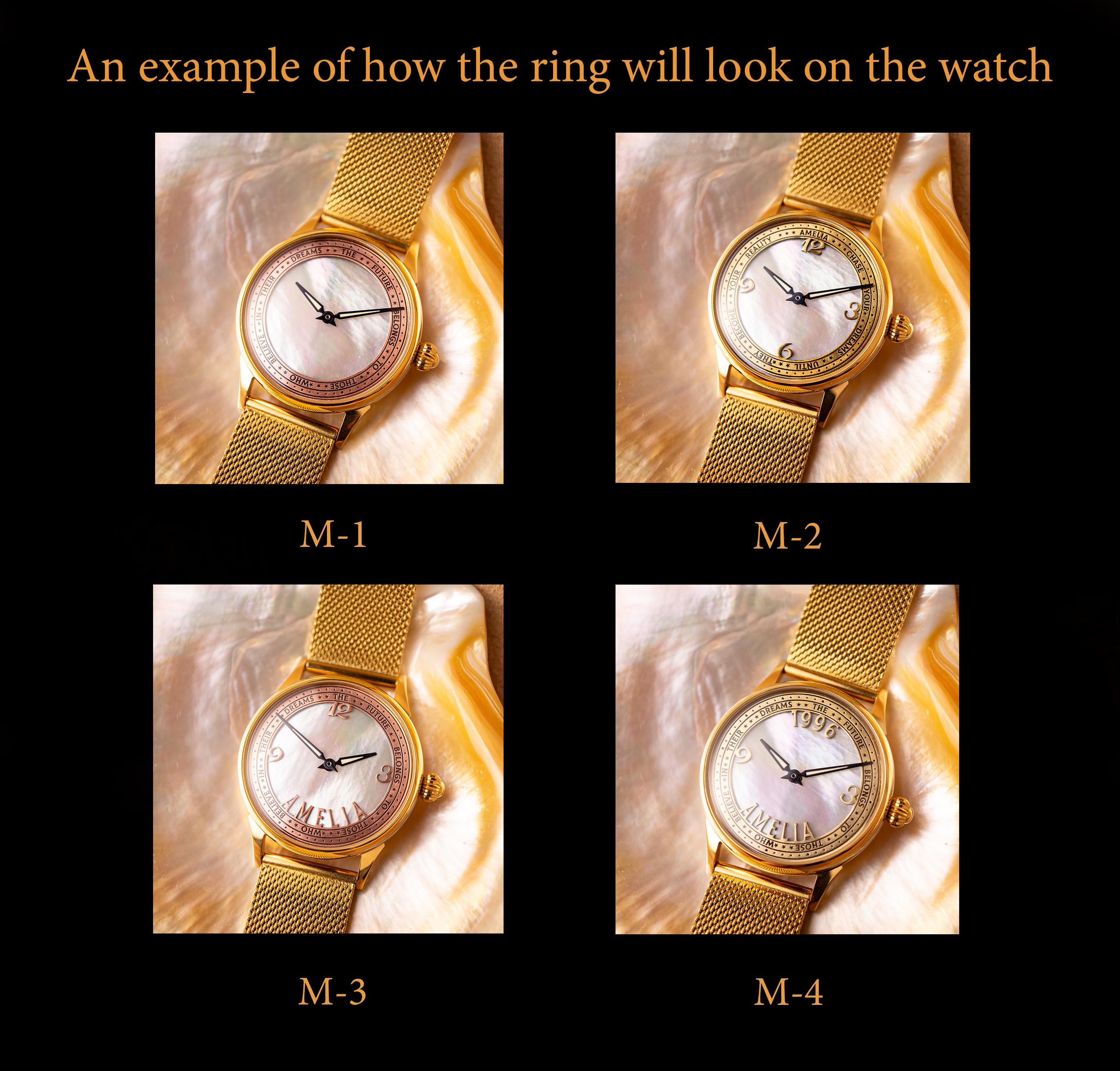 Custom Watch Shell Personalized Named Watch Face, Natural Shell Named Watch, Personalized ...