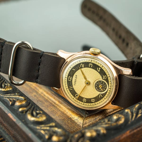 Rare 1950s vintage watch Pobeda, Soviet watch, Women's watch, Women's soviet watch, Vintage watch, Russian watch, 16 jewels, wrist watch