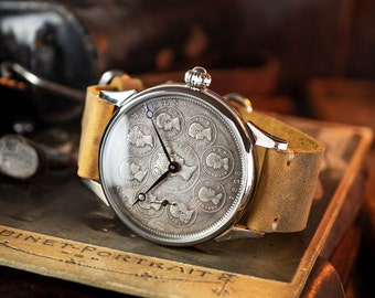 Exclusive watch, handmade watch, limited watch, vintage watch, Marriage watch, Marriage watch, Ultra rare watch, watch coin