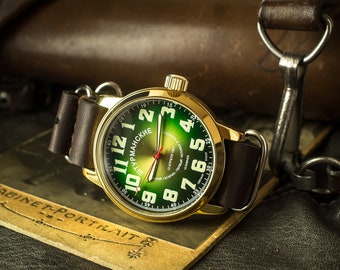Rare - Aviateur « SHTURMANSKIE Gagarine », armée soviétique, l’armée de l’air « , montre-bracelet soviétique
